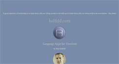 Desktop Screenshot of holfeld.com